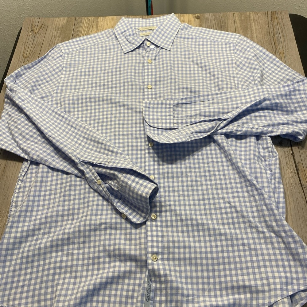 Suitsupply Mens Canclini Egyptian Cotton Long Sleeve Button Shirt 43/17
